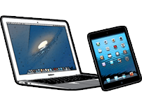 Image d'un ordinateur et d'une tablette